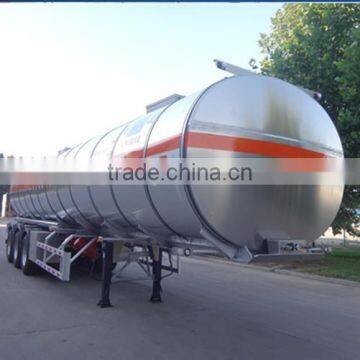 Tri-Axle 45000 Liter Aluminium Diesel Oil Fuel Tanker Transport Tank Truck Semi Trailer for sale