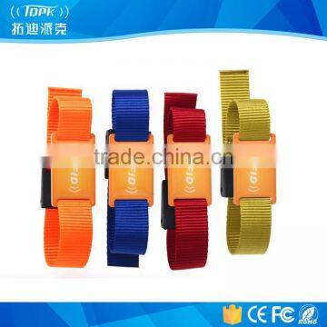 Fancy price nylon rfid wristbands factory