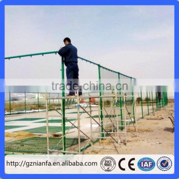 Green color diamond mesh fence wire fencing/sport court fence net (Guangzhou Factory)