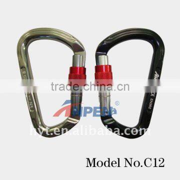 EN 12275 certified D-shape Aluminum Mountaineering Carabiner