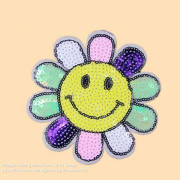 Factory Supply Fashion Bright 3mm Sequins Embroidery Design photo-3