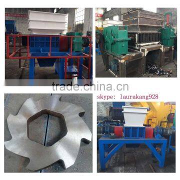 plastic bottle cutting/slicing scrap metal cans shredding machine