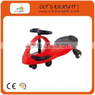 colorful original swing car with flashing PU wheels