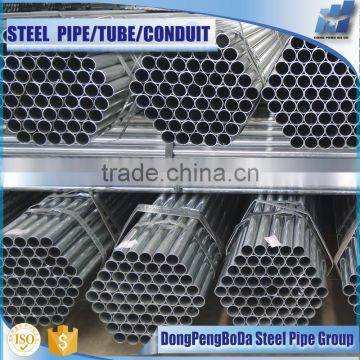 3"2.3mm Hot dipped round welded Galvanized Steel Pipe