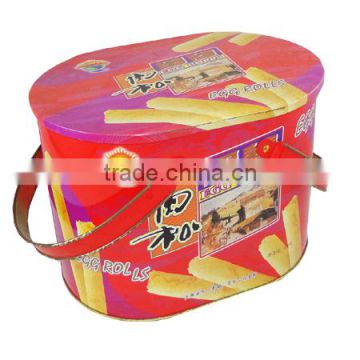 cookie tin with handle