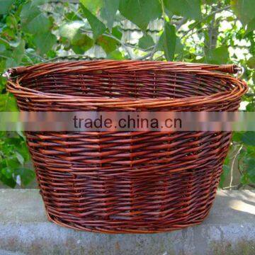 willow wicker bicycle basket pet bicycle basket pet carrier basket