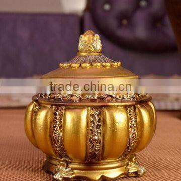 Golden Classic Series resin wholesale trinket box from india