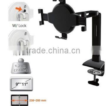 Pad and Tablet Stand Black Clamp for 9"-11" Lock series