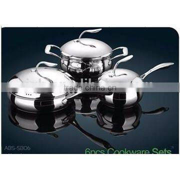 6pcs Induction Based Stainless Steel Cookware Set photo-4