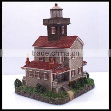 Custom Souvenir 3D Castle Building Model Craft Resin House Building Model Factory photo-2