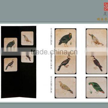 Hand-painted Tranditional Chinese Bird Art Screens