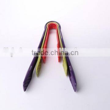 High Quality 3-Piece Leaves Shaped Plastic Food Tongs Set photo-3