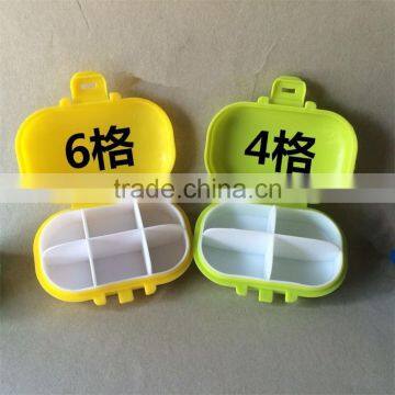 Wholesale Stock Macaron Cute Plastic Pill Box 4 Section photo-6