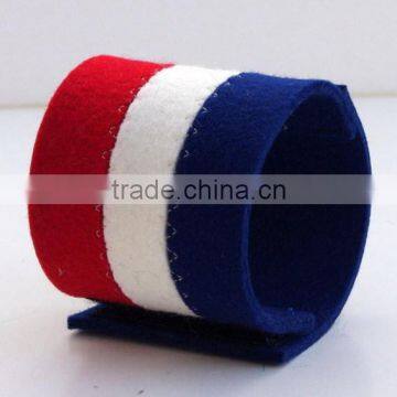 Hot new bestselling product wholesale alibaba world cup Handmade felt French Wrist Cuff bracelet made in China