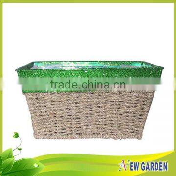 China Ecological Hand-woven Durable Best Service Rope Flower Basket