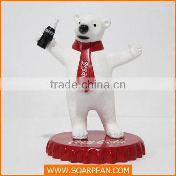 Stylish Decoration Advertising Fiberglass Bear Statues