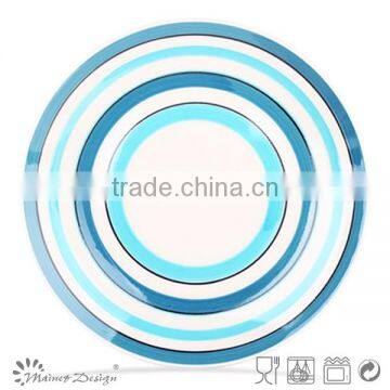 cheap colorful handpaiting ceramic salad plate