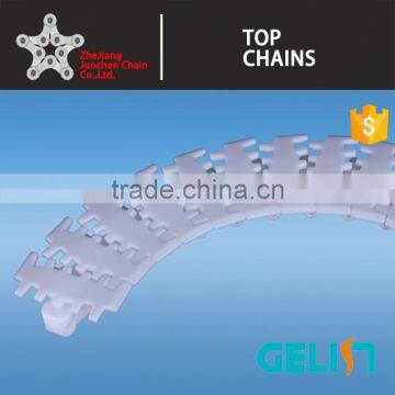 63 83 Plastic Flexing Beverage Conveyor Tooth Chain for 360 Degree Transport photo-4