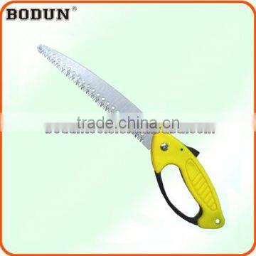 B9014 New design yellow plastic handle folding saw&pruning saw&hand saw