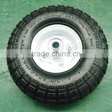 10inch 3.50-4 Metal Rim Air Pneumatic Wheel for Hand Truck photo-2