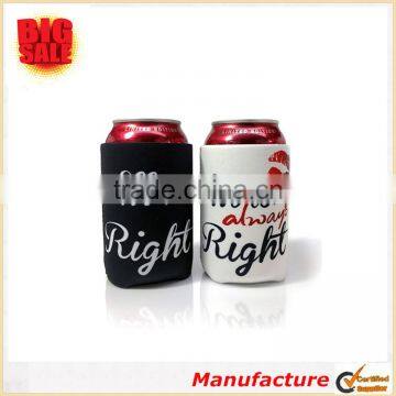 Mr. Right and Mrs. Always Right Wedding Can and Bottle Coolers Neoprene Coolies Can Sleeve