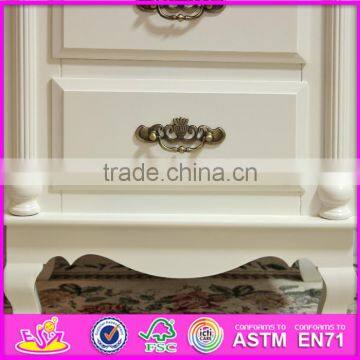 2016 Wholesale High Quality White Solid Wood Bedside Drawers W08H067 photo-5