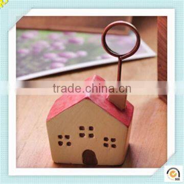 Mini pretty house shape photo memo holder/DIY small plastic memo clip/ customized memo clip China supplier