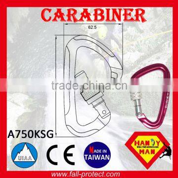 With CE Certificate 24KN Mountain Climbing Carabiner With Screw Lock photo-4