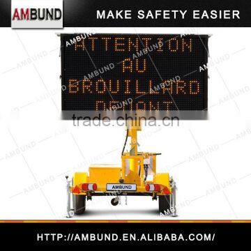 EU Series Portable Message Signs For Traffic Management, Outdoor Trailer Mounted VMS photo-3