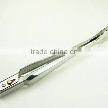 39034 12 Inch Heavy New Mould Stainless Steel Kitchen Tongs BBQ Grill Food Salad Tongs photo-3