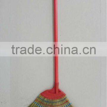 grass broom with PVC stick