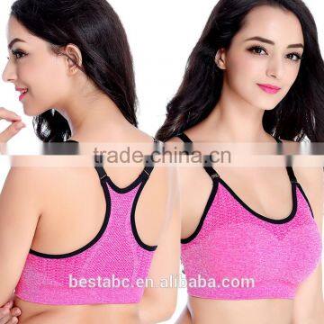 Hot Sale Custom Made Yoga Plain Sport Bra photo-6