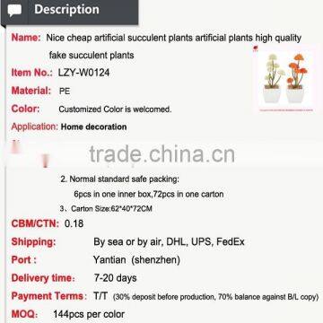 Nice Cheap Artificial Mini Succulent Plants Artificial Plants High Quality Fake Succulent Plants photo-2