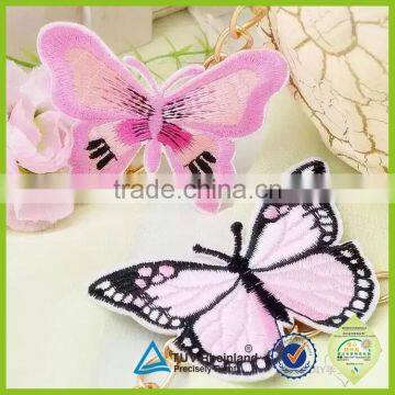 Embroidery your motif Custom logo embroidery butterfly patches