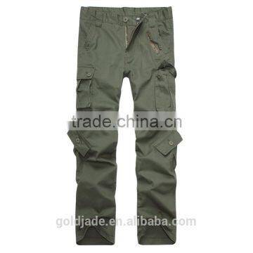 Korean Style High Quality 100%Cotton Men Cargo Pocket Pants photo-3