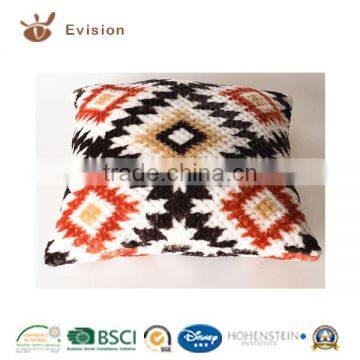 2016 New Design Micro Shine Jacquard Flannel Fleece Cushion