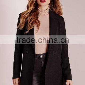 best selling ladies black woven formal blazer wholesale