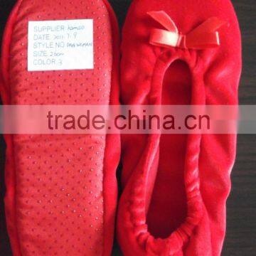 Women Dancing Ballerina Shoes 2016 With Velvet Fabric photo-5