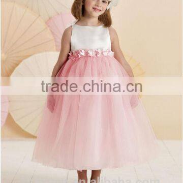 Cute Baby Strap Tulle Flower Ball Gown Flower Girl Dress photo-2