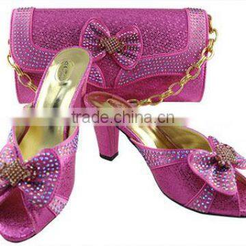 African New Italian Shoes &matching Bags for Wedding MG0096 photo-3