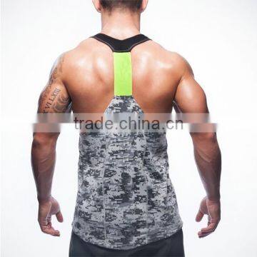 New Design Camouflage Stringer Singlet, Gym Wear Singlet for Men 2015 photo-3