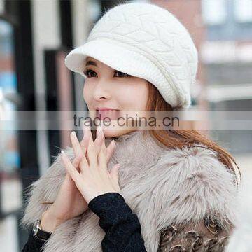 Stylish Autumn Knitted Cap Knitted Hat Double Layer Fashion Winter Hat for Young Girls SV005411 photo-6