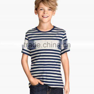 High quality striped blank tshirt no label