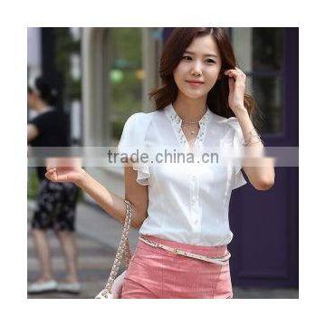 2014 Ladies White Formal Shirts