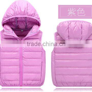 Wholesale Customize Cheap Kids Children Winter Down Vests and Clothes