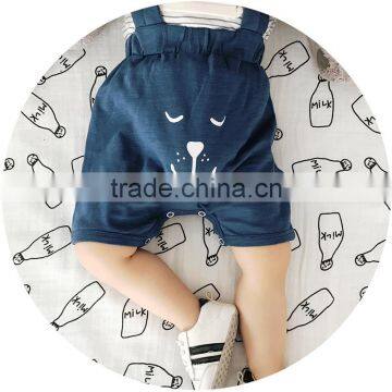 S17059A Hot Selling Fashion Summer Overalls Baby Boys Shorts photo-3