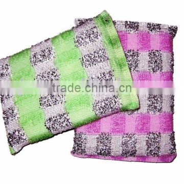 Jacquard scouring pad