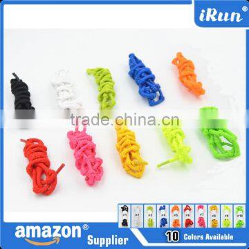 MOQ:100 Pairs!!!~Elastic Laces With Knots~Elastic Knotted No Tie Lace~Triathlon Running Sport Shoelaces~10 Colors Available photo-6
