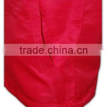 China Manufactory High Quality Custom Made Sublimation Plain Nylon Hooded Vest photo-6