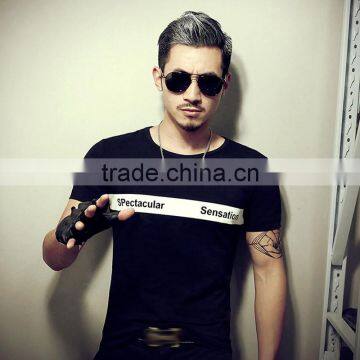 2016 Fashion Fit Best Quality Letter Printe Short Sleeve Fit Men's t Shirt photo-2